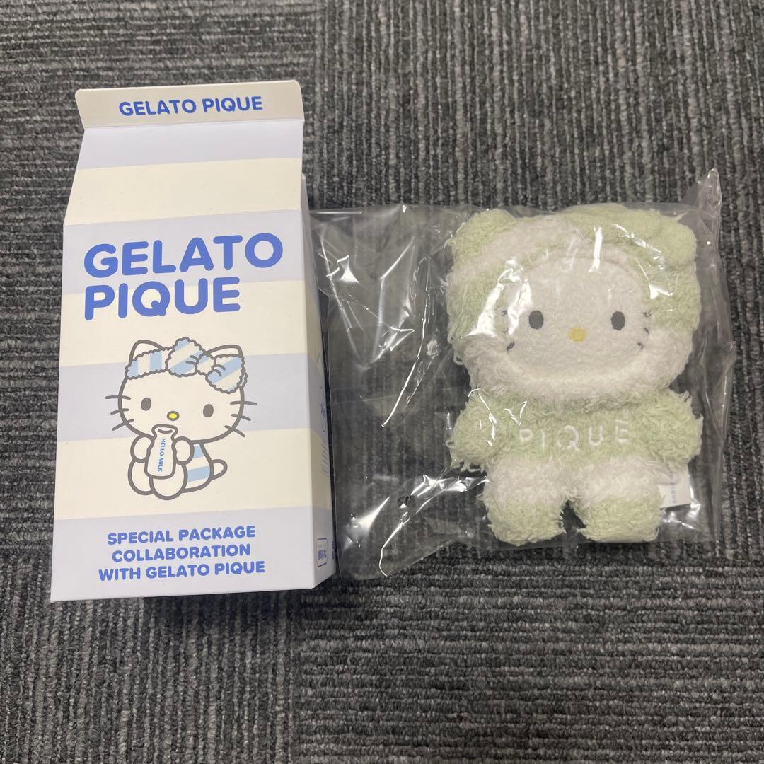【サンリオハウス限定】ジェラピケ　コラボ　ハローキティ　ぬいぐるみ　グリーン