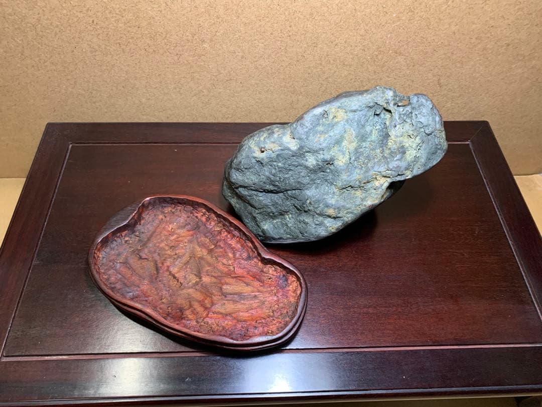 水石 鑑賞石 盆石 千軒石 近景山形石 ウブ石 蒼黒石 小品石 添配 添景 盆栽