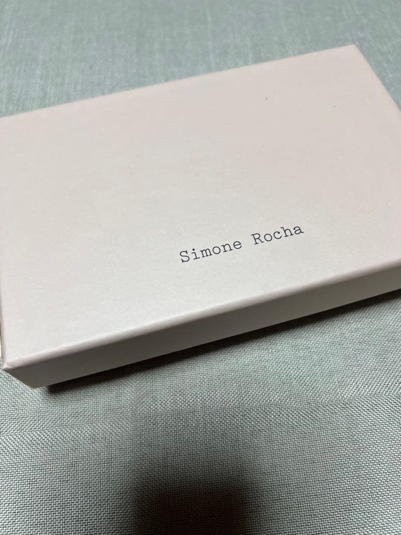 Simone Rocha フラワープリントソックス　花柄ラメ入り黒花柄ソックス