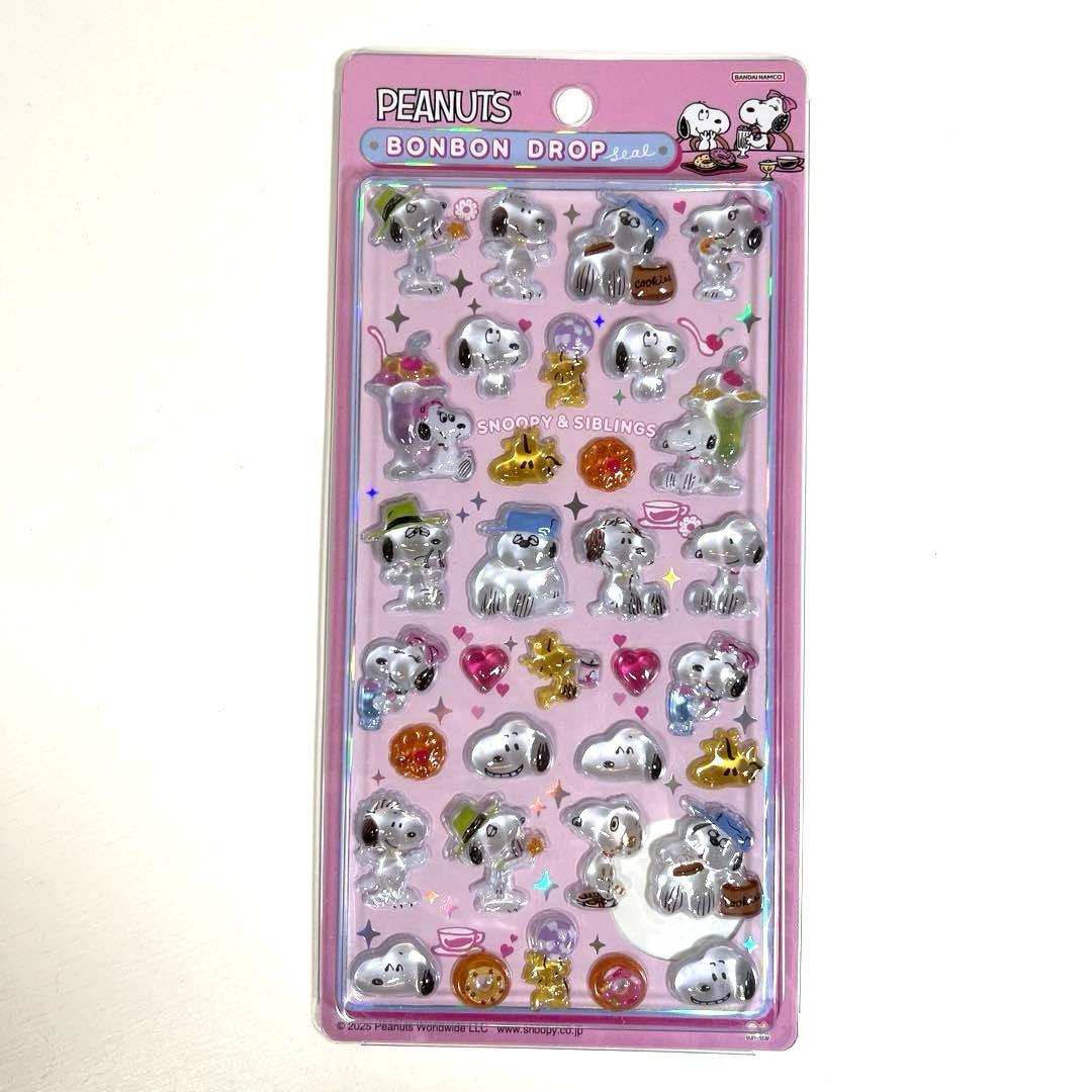 【正規品】ボンボンドロップシール　スヌーピー　4種類　コンプリート
