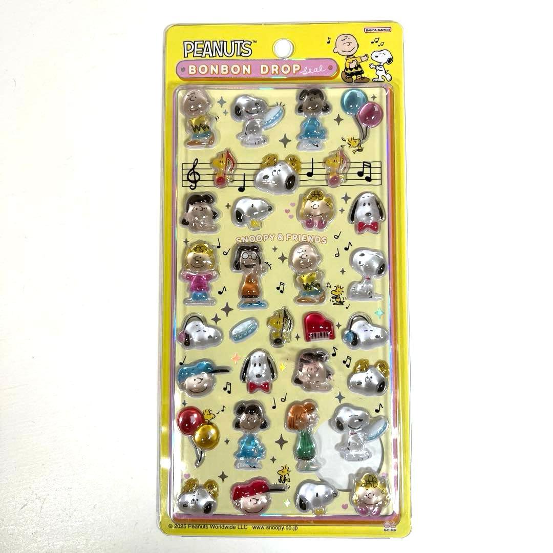 【正規品】ボンボンドロップシール　スヌーピー　4種類　コンプリート