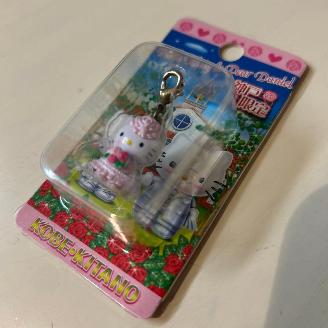 ご当地キティ　ファスナーマスコット　神戸限定　北野　ウエディング