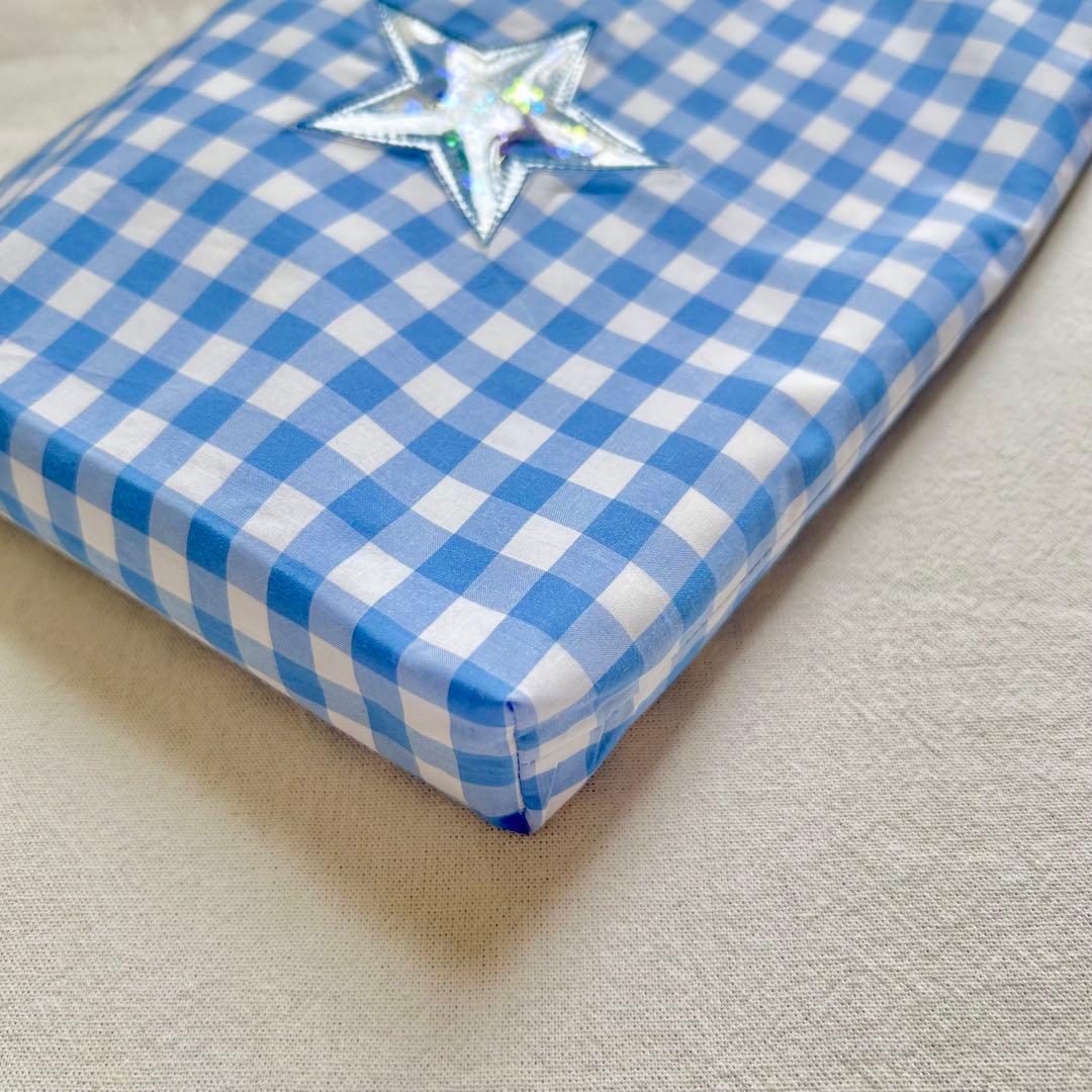 シャカシャカパーツ付き！　入園入学セット　ギンガムチェック　ブルー