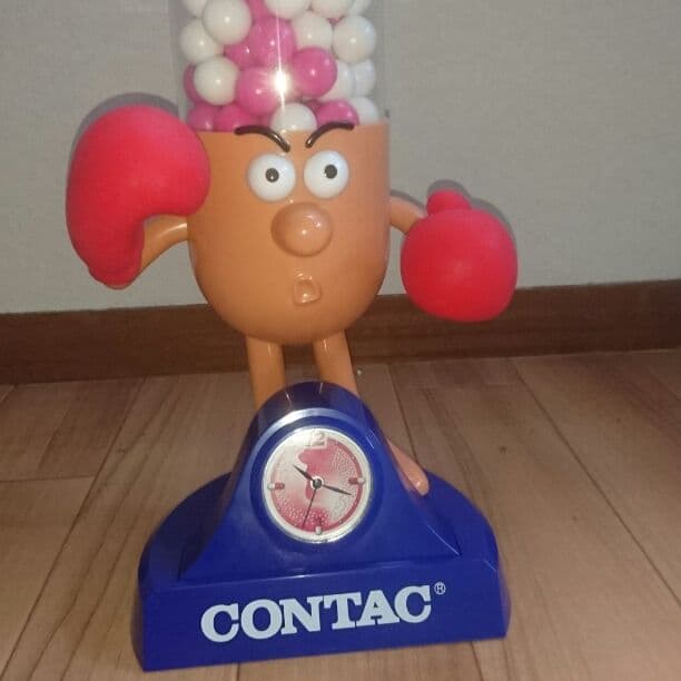 【非売品】CONTAC キャラクター時計 人形