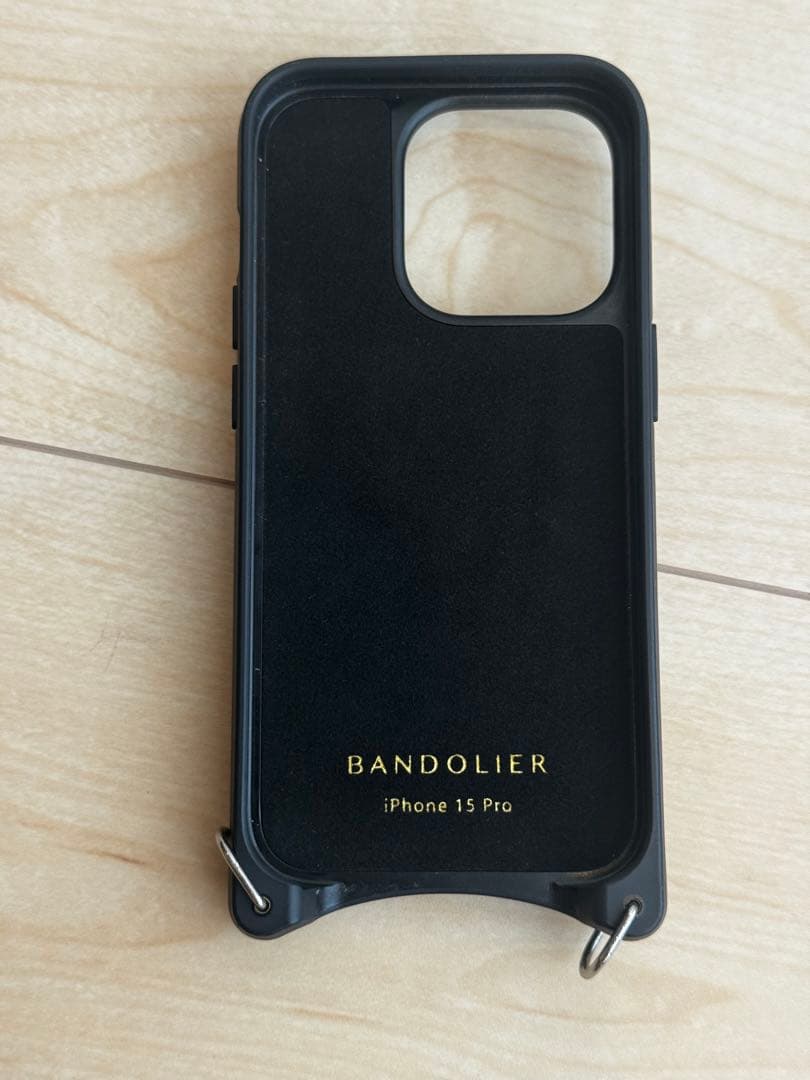 BANDOLIER レザー スマホケース&ショルダーストラップ グレー