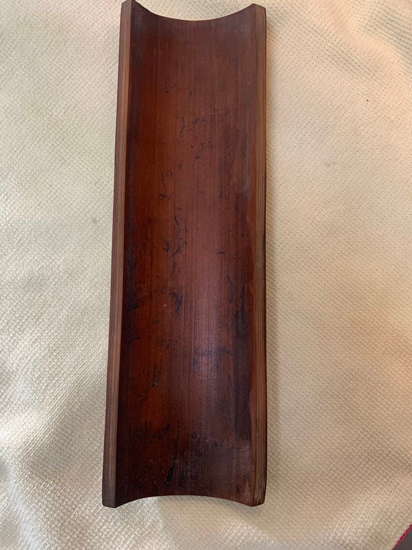 竹製彫刻 美術品 竹茶合 茶合 茶道具