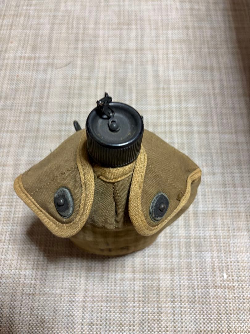 U.S. カーキ水筒 キャンバス製